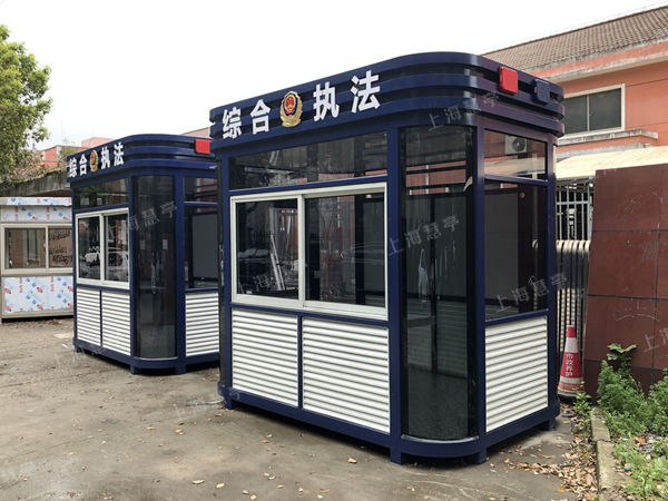方形鋼結(jié)構(gòu)崗亭 工地小區(qū)大門崗亭